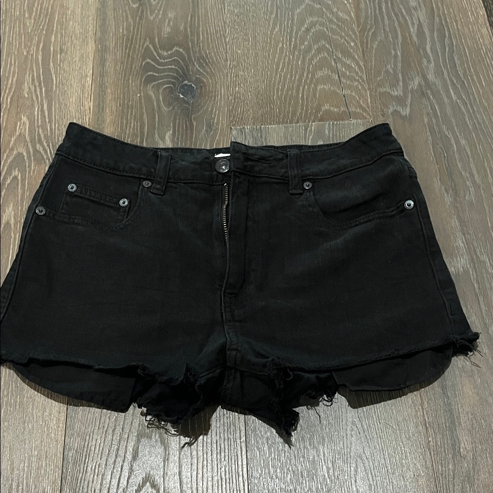 Talula Black Jean Shorts